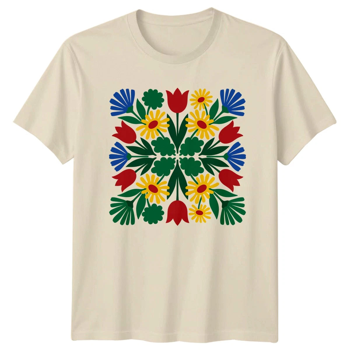 Boho Floral Botanical T-Shirt Womens Flower Garden Gift For Her
