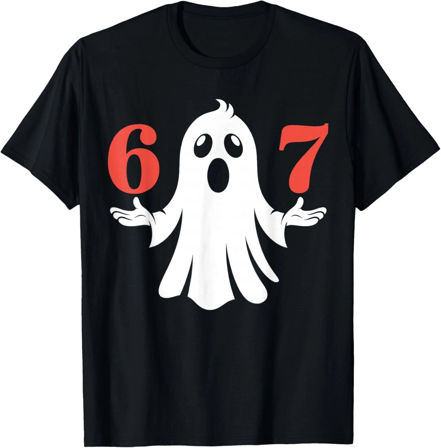 Six Seven Meme 6 7 Halloween Ghost Costume Unisex T-Shirt