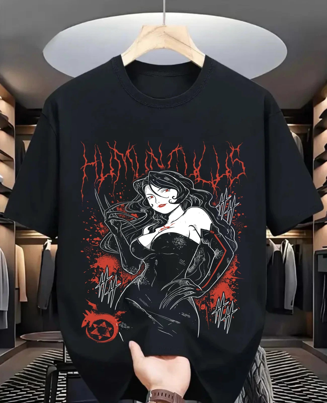 Lust T-Shirt Fullmetal Alchemist FMA Roy Girl Anime Tshirt T-Shirt cartoon gift