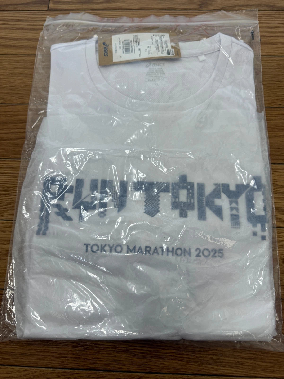 Tokyo Marathon 2025 ASICS Pixel Art White Official T-Shirt Japan 2013A504.100
