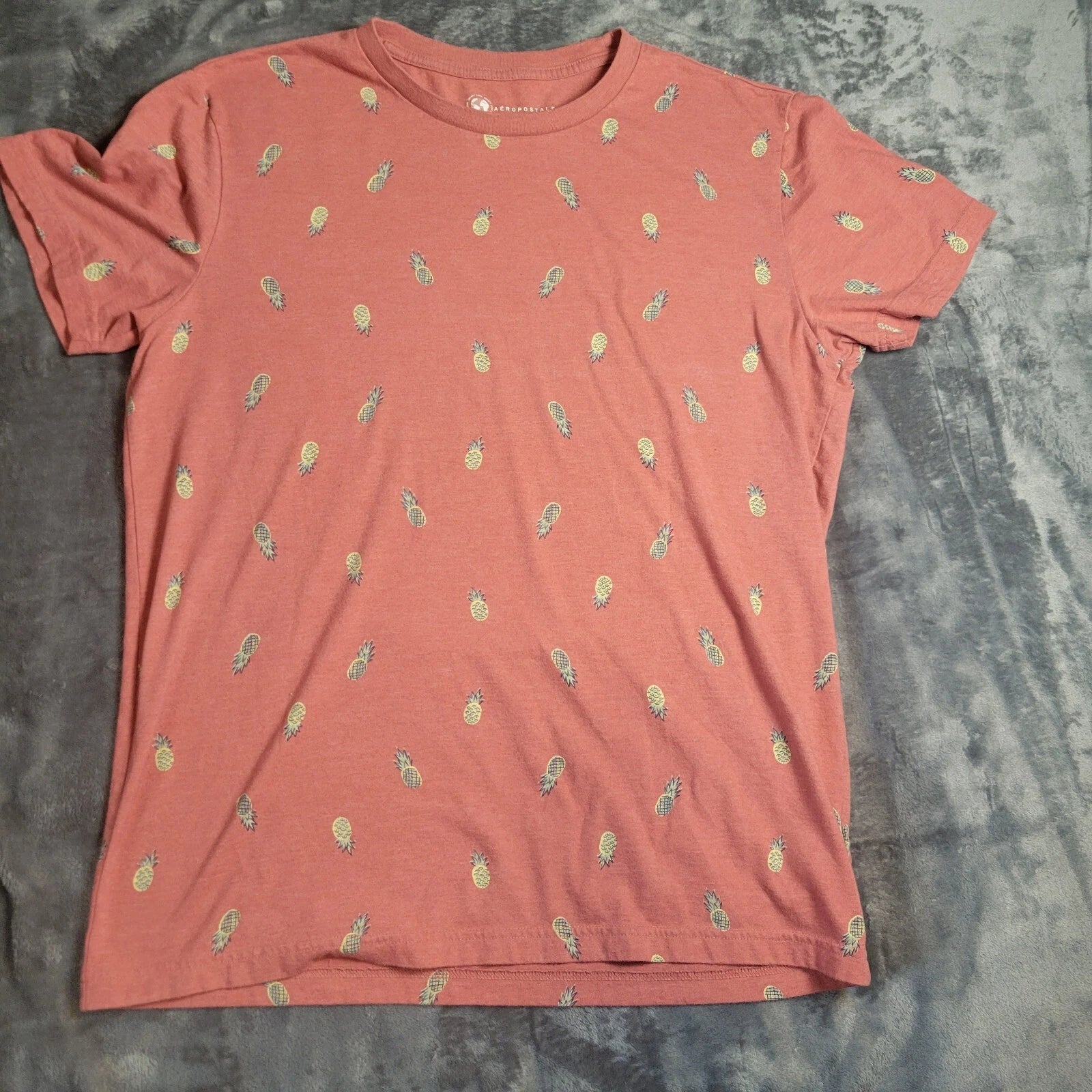 Aeropostle Pineapple Tee Shirt Boho Fruity Size Large Normcore Comfortabl Tops