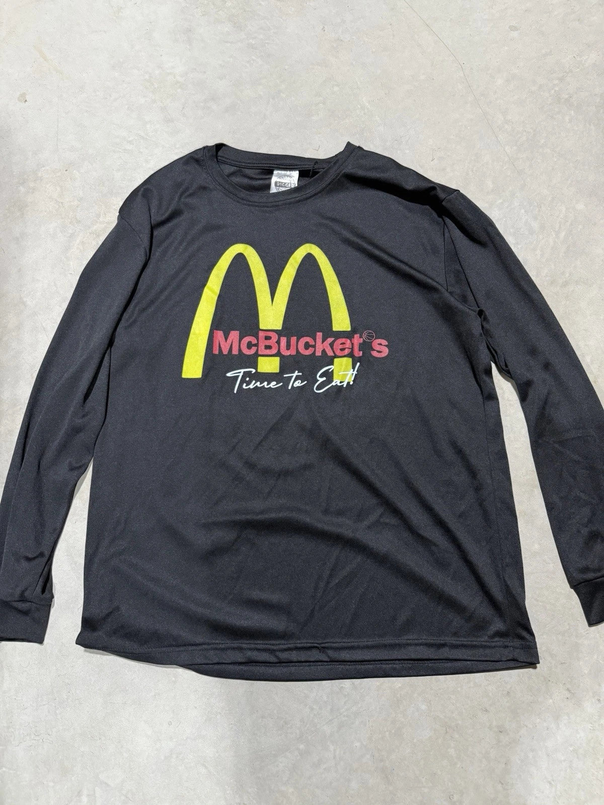 Basketball Novelty Long Sleeve- McBuckets It’s Time To Eat Size Medium