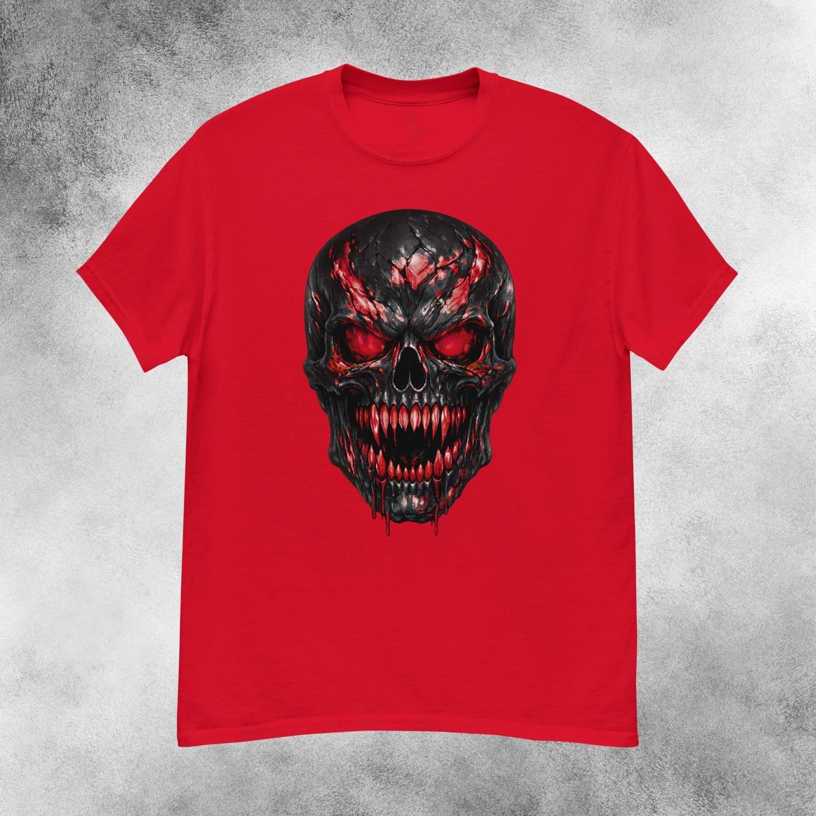 Inferno Bloodfire Skull Horror T-Shirt Men's S-2XL