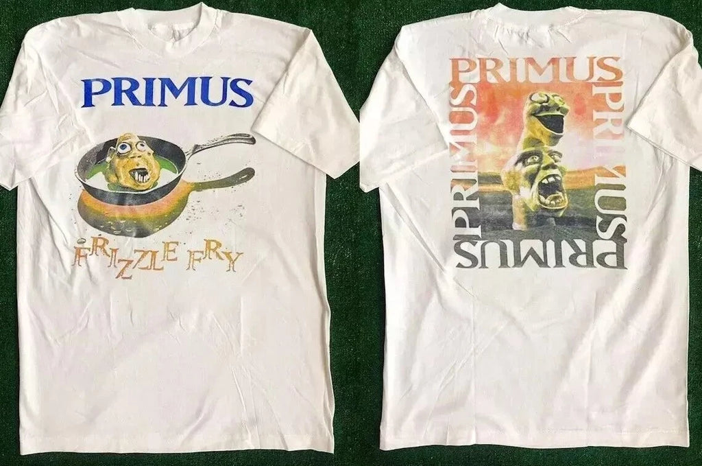 Primus Frizzle Fry 1990 Tour Vintage T-Shirt 90s Rock Music Tour For Fans