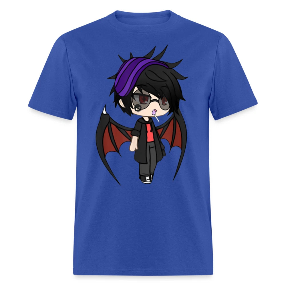Cute Chibi style Kawaii Anime Vampire Boy Red Wings T-Shirt size S-6XL
