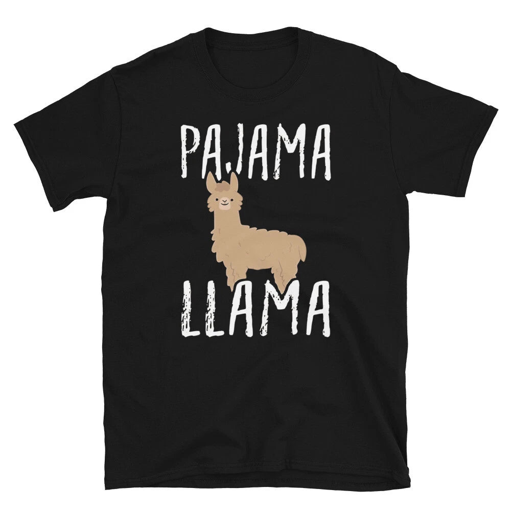 Pajama LLama Dad Joke Funny T-Shirt