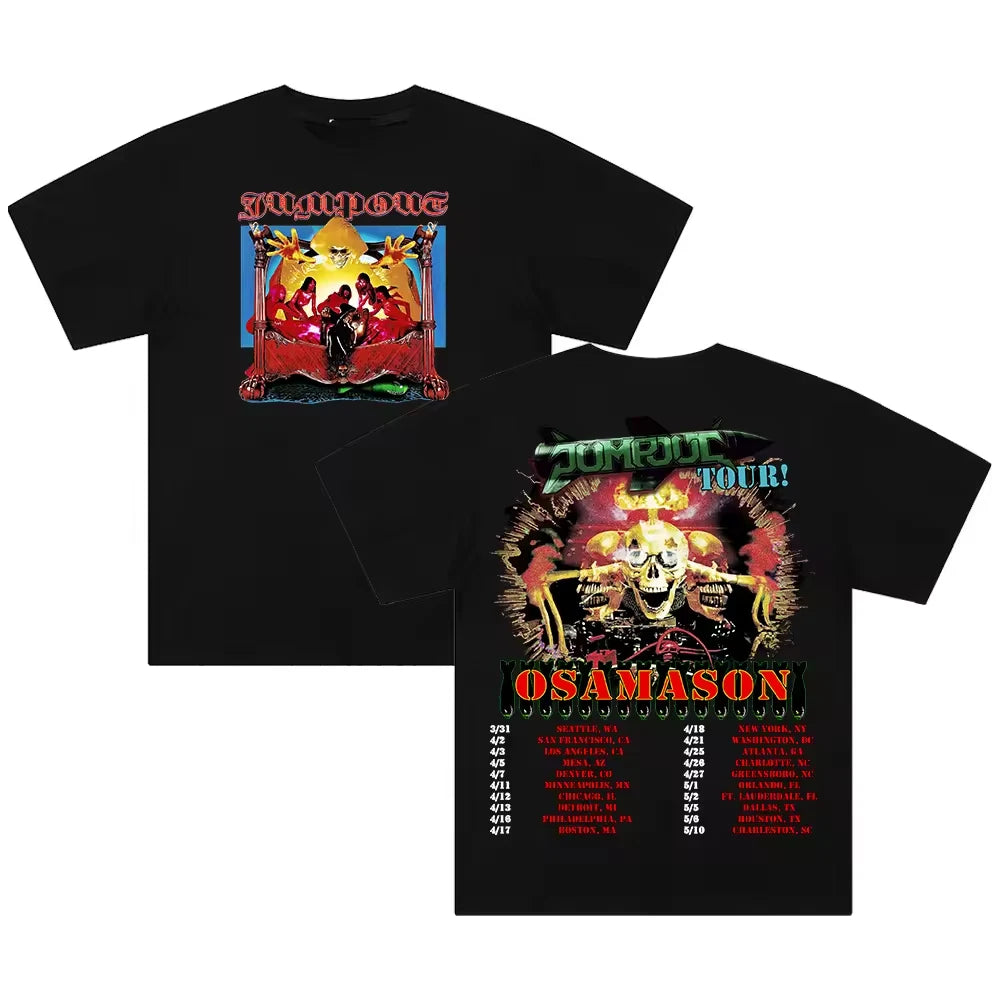 OsamaSon Jump Out Tour 2025 Cotton Tee Shirt Crewneck Streetwear Fashion Top