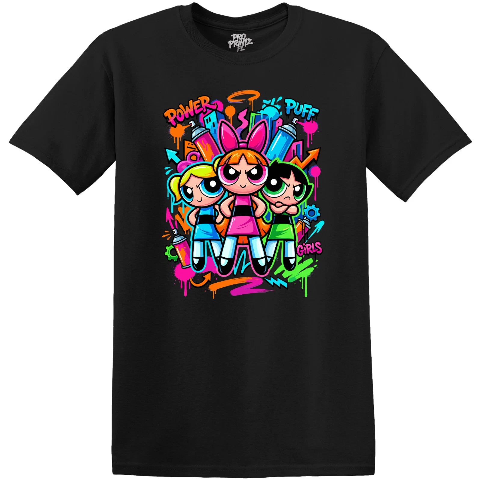Graffiti Powerpuff Girls T-Shirt - Adult/Kid Sizes