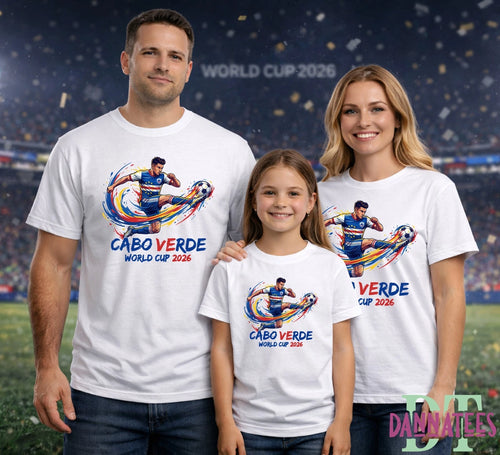 2026 CABO VERDE World Cup 26 Adult Kids T-Shirt Football Soccer T-shirt