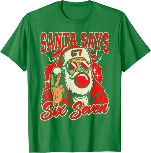 67 Meme Six Seven Christmas Cool Celebration Funny Unisex T-Shirt