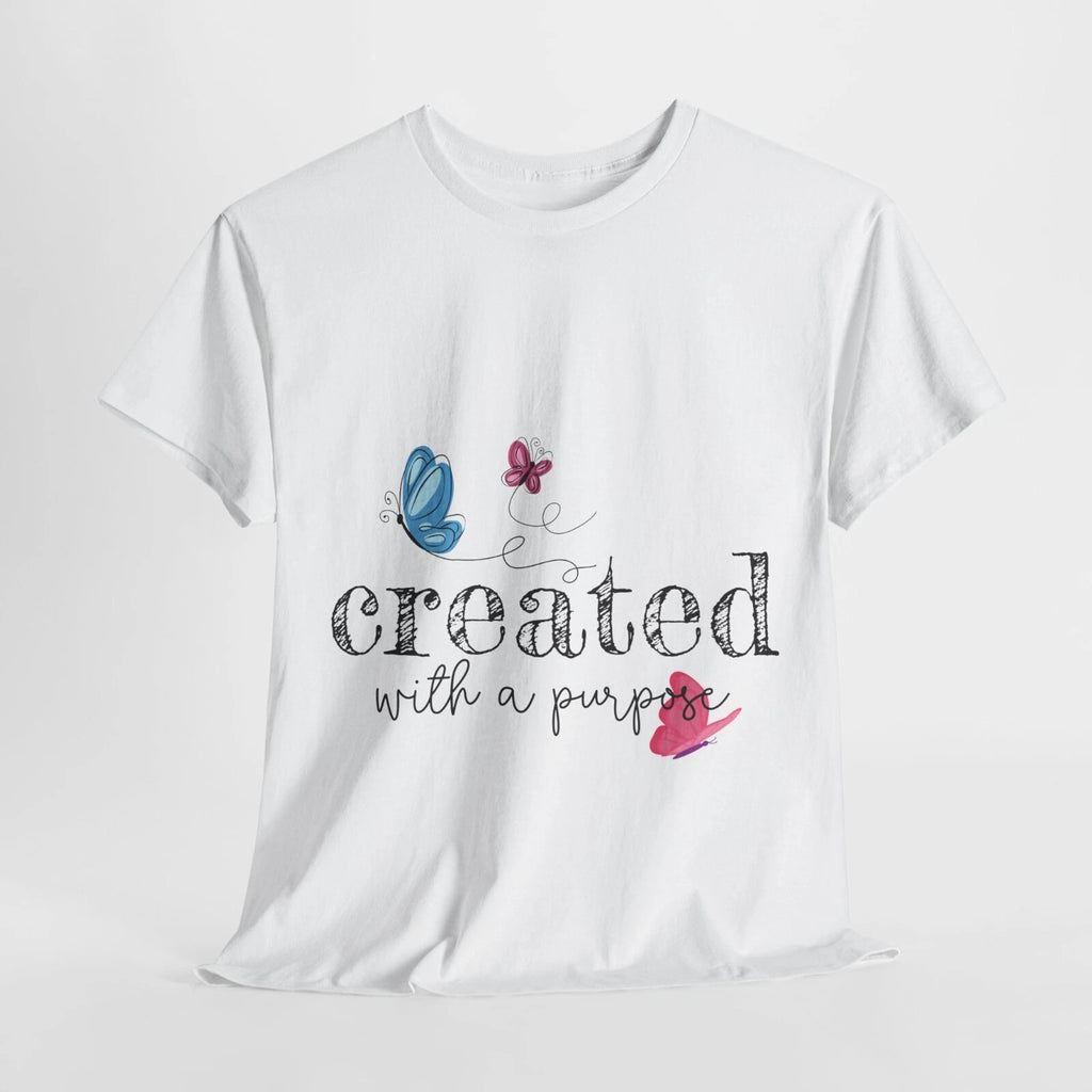 Created with a Purpose Unisex Heavy Cotton Tee - Perfect Everyday wear