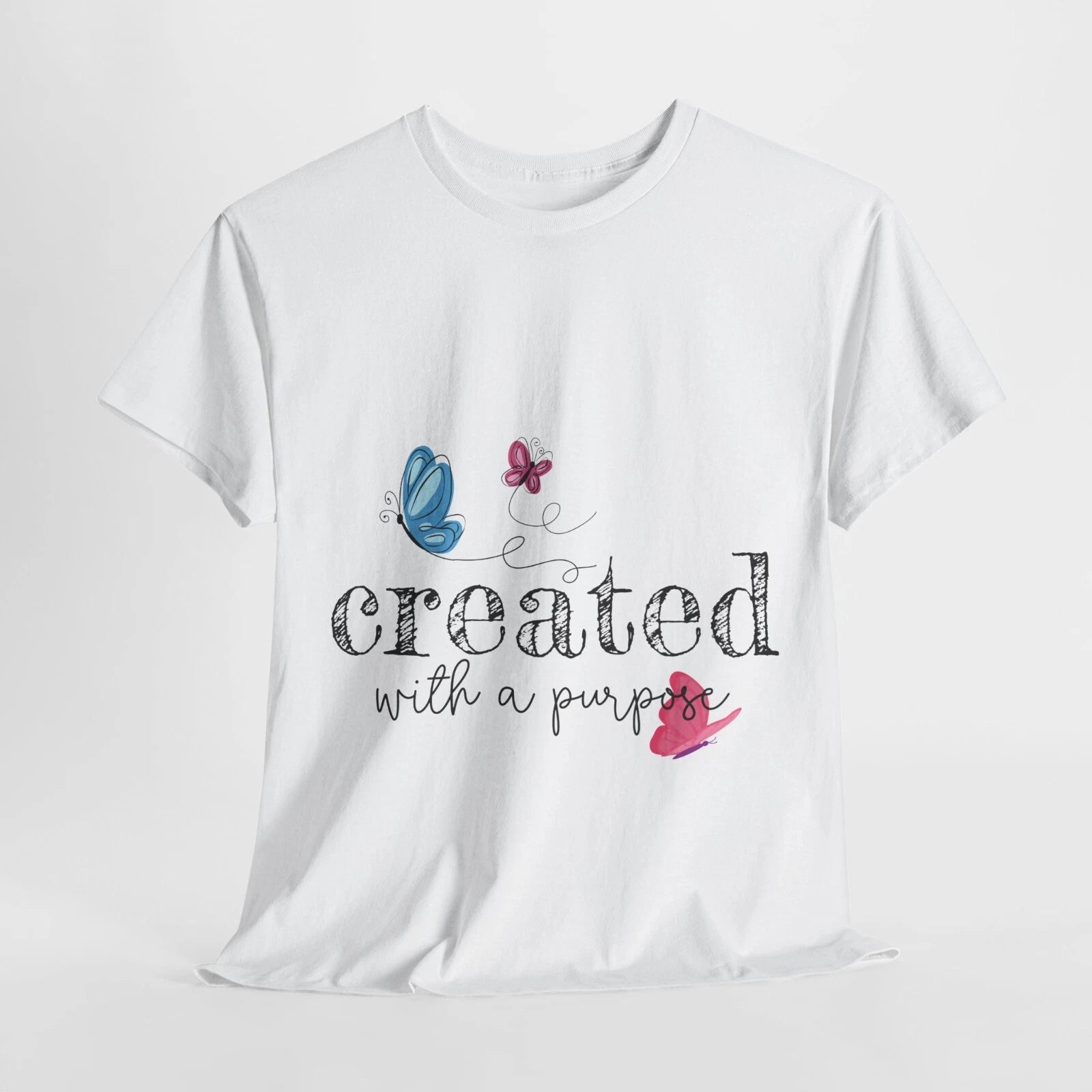 Created with a Purpose Unisex Heavy Cotton Tee - Perfect Everyday wear