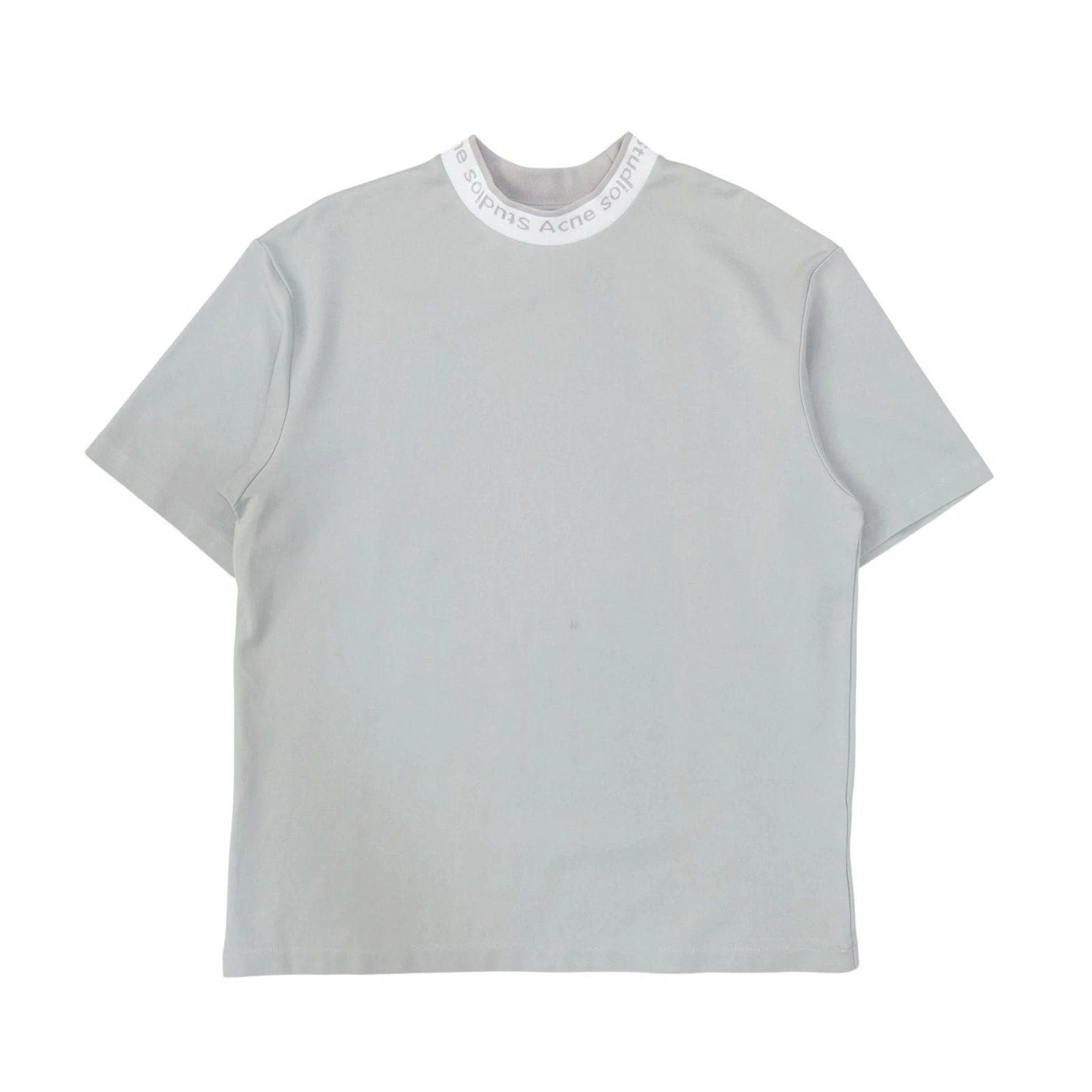 Acne Studios Logo Collar T-Shirt “Pale Grey” 🇸🇪 XXS