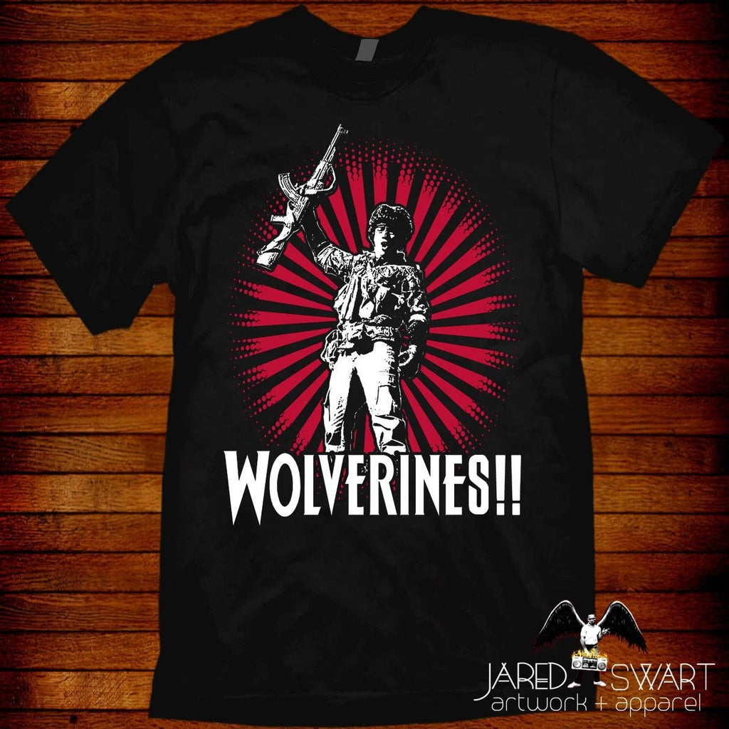 Red Dawn T-Shirt Wolverines! Red Dawn 1984 80s movie  S M L XL 2XL 3XL 4XL 5XL