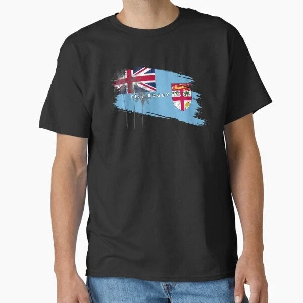Minimalist Rugby Part 3 #010 - Fiji Rugby Fan T-Shirt Made in US/AUS Size S-2XL
