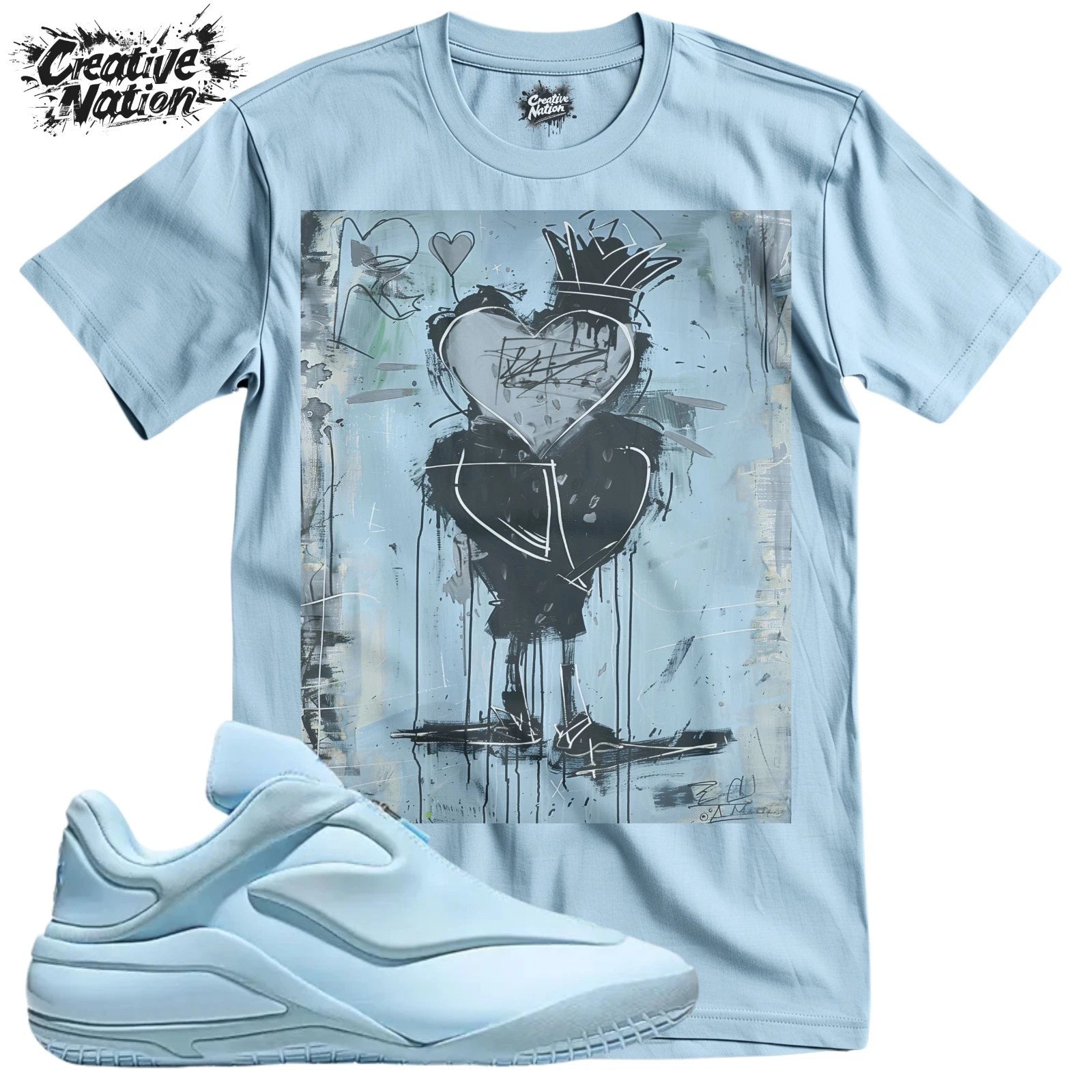 Shirt To Match 001 Blue Unisex Tee Sneaker Shirt Cool Shirt
