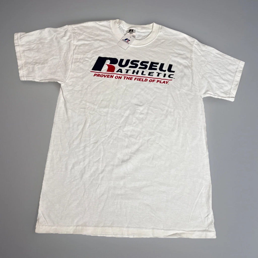 Vintage Y2K Russell Athletic Promo Advertising T-Shirt New With Tags NOS Medium