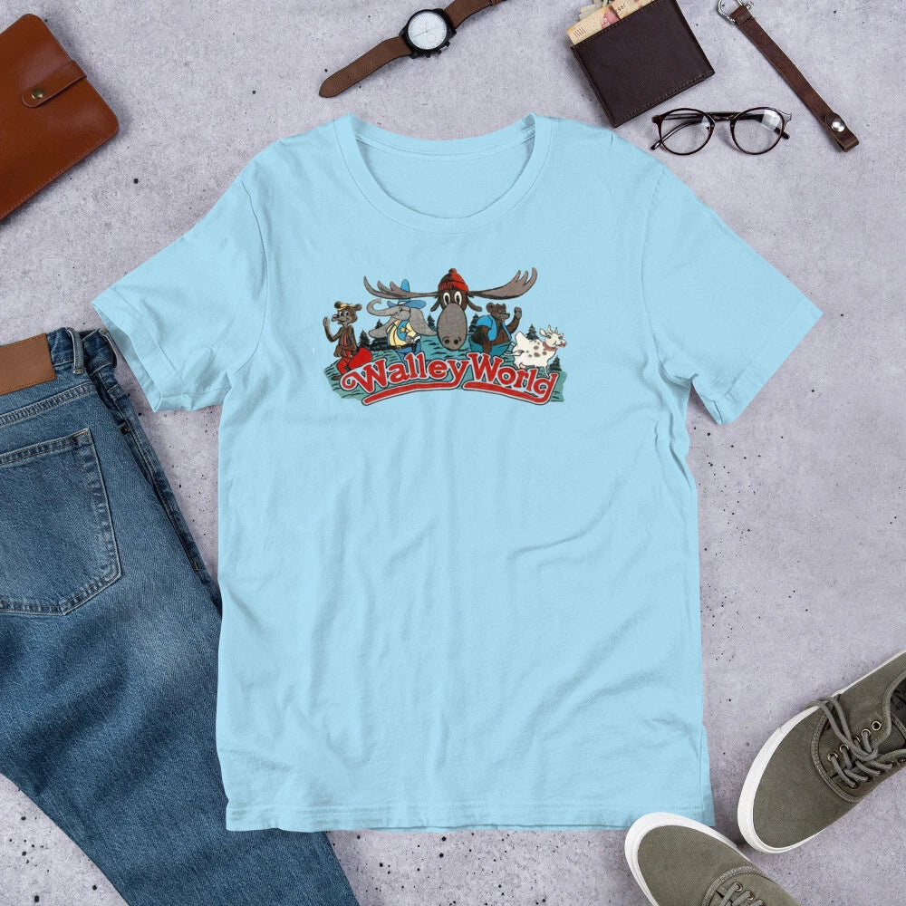 WALLEY WORLD - Blue "Chevy" T-Shirt 80's Comedy Griswold Movies Vacation