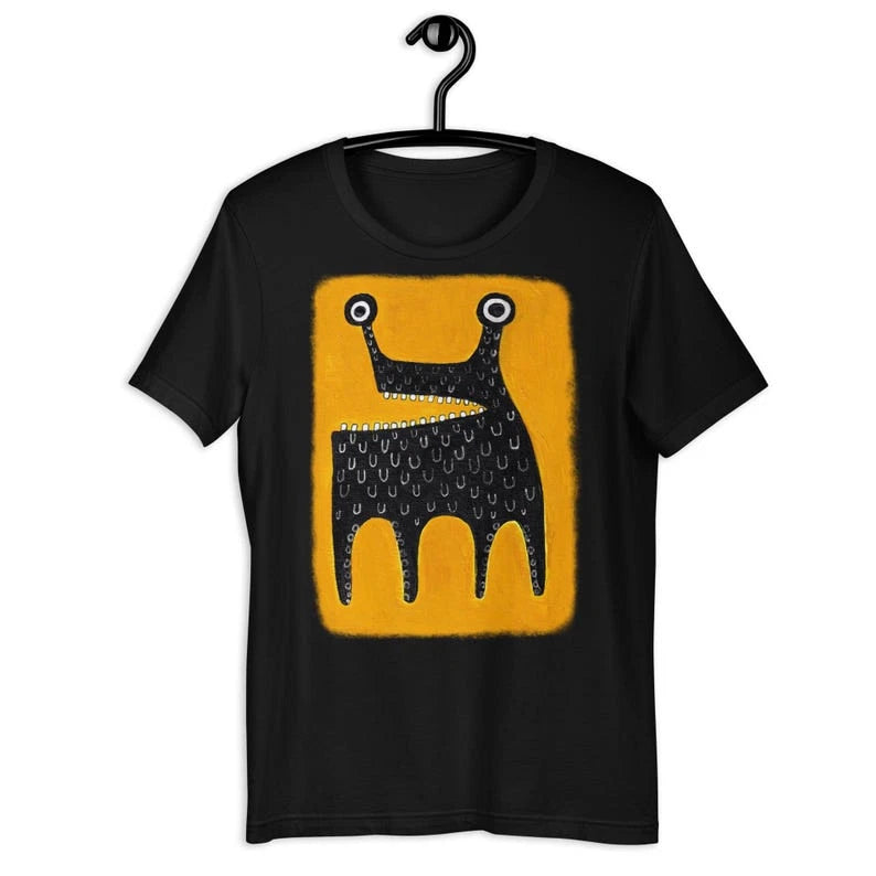 Monster Folk Art Gothic Shirt - Quirky Cute Alien Tee Birthday Gift