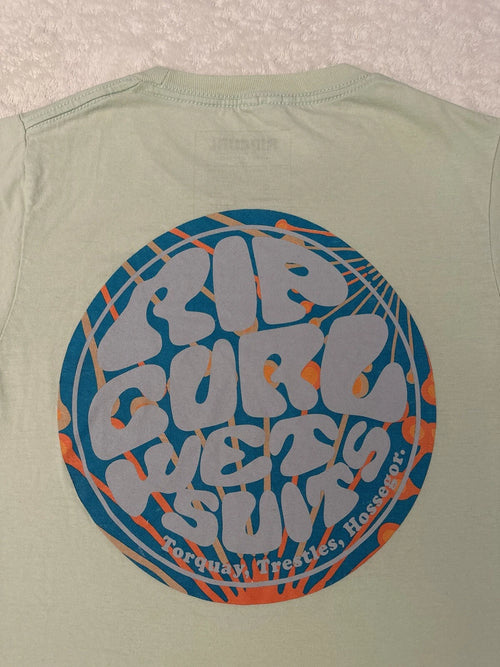 2000s Y2K Rip Curl Wetsuits Torquay Trestles Hossegor Neon Surf T-Shirt, S NEW