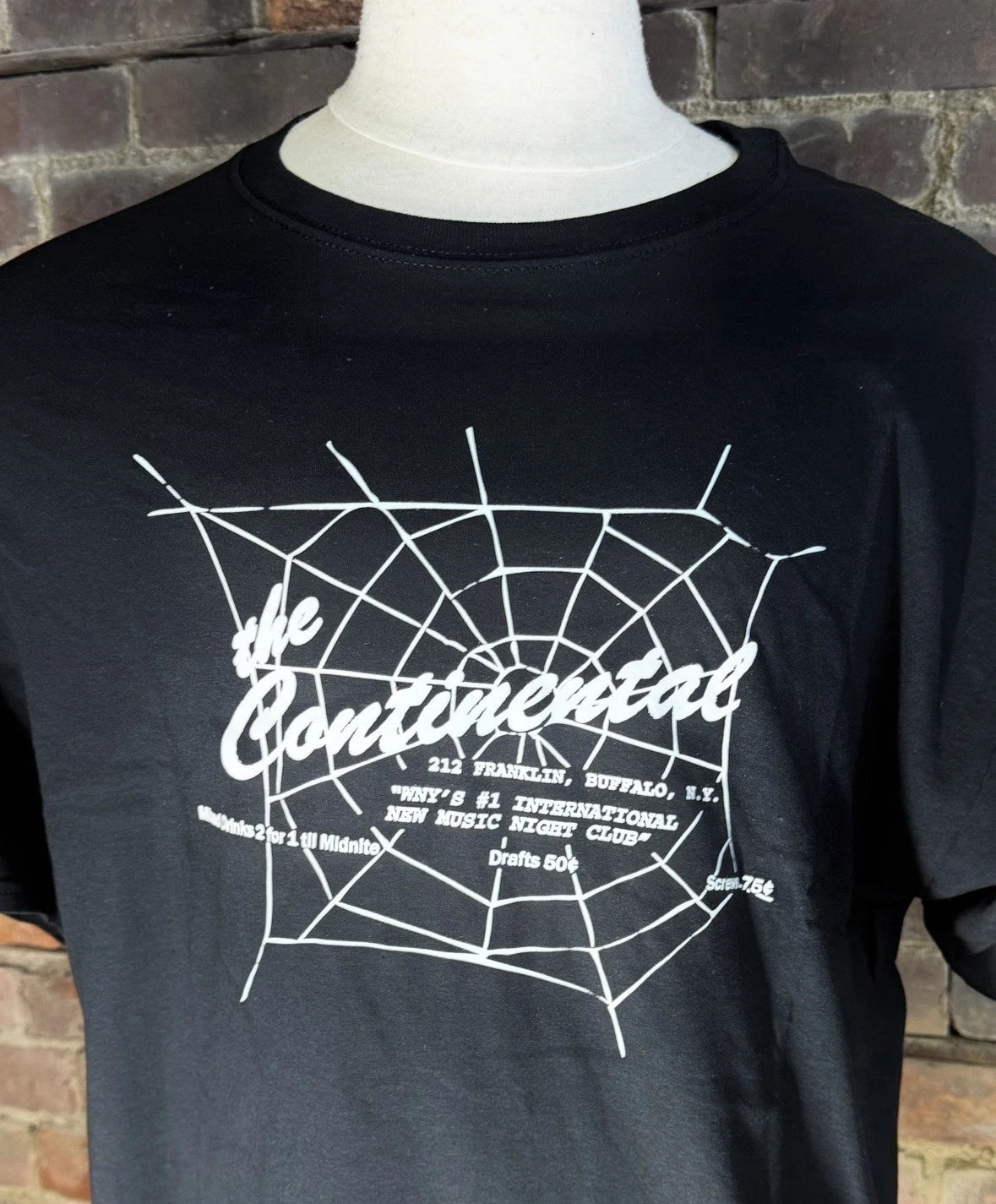 The Continental Punk/new Wave Club Buffalo New York.SizeXL.Black Cotton