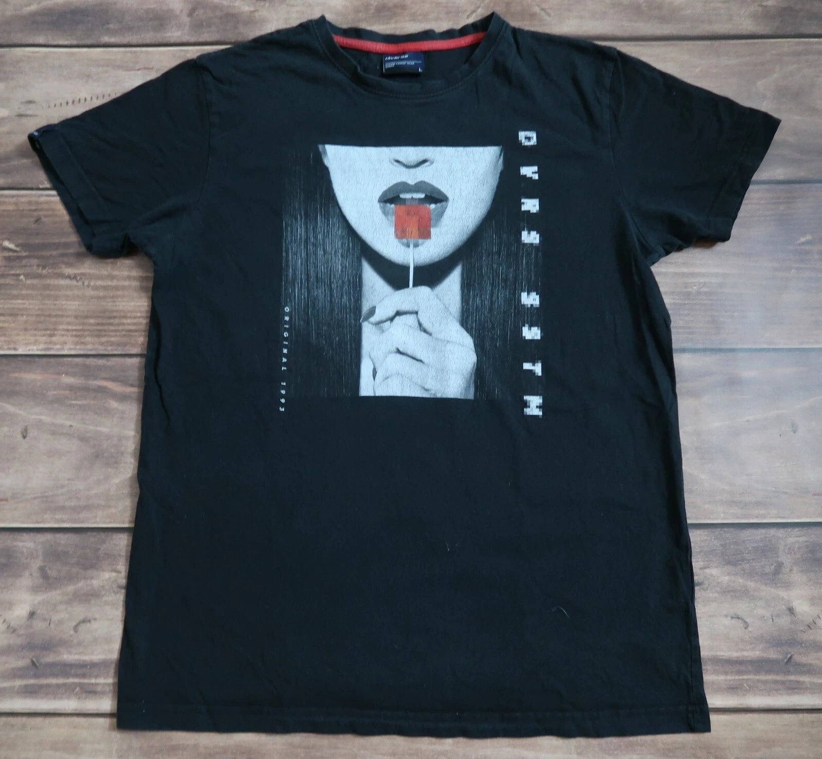 Diverse Smoked Girl Y2K Funny AOP Print Tee trash Streetwear Cotton, Mens Size L