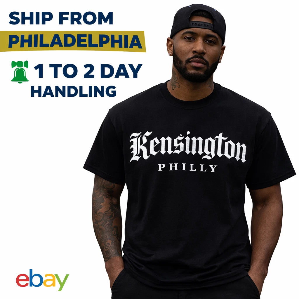Kensington Philly Shirt Gothic Streetwear Graphic Tee Urban Philadelphia T-Shirt