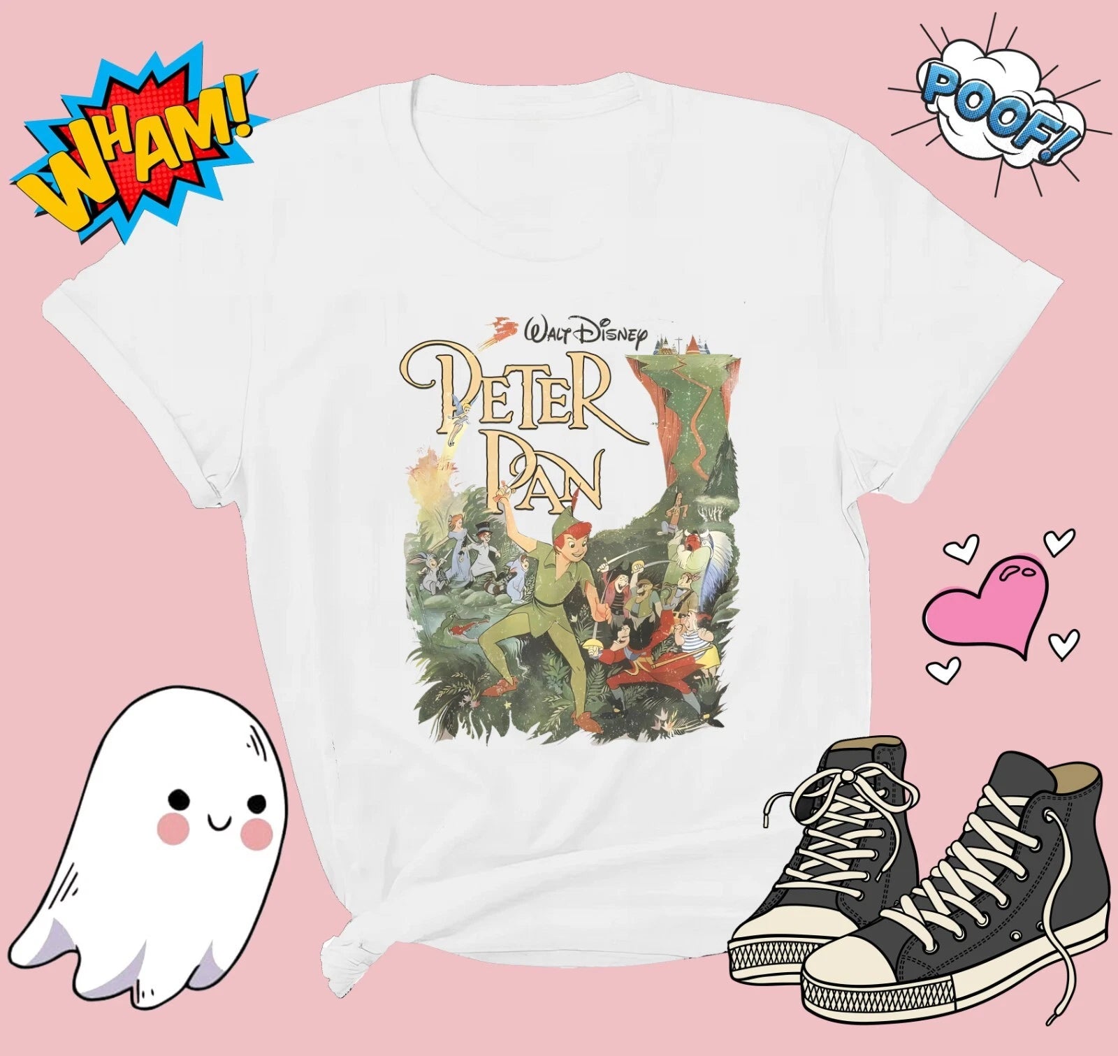 Walt Disney Peter Pan T-shirt T shirt Men Women Unisex Tshirt G798