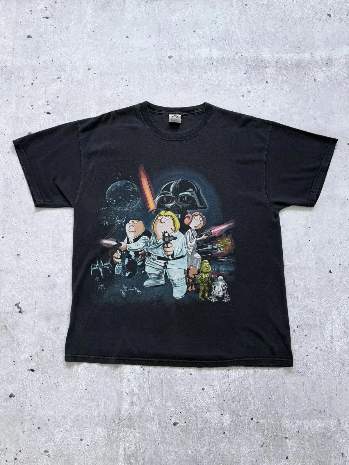 Vintage Family Guy Star Wars Parody TV T-Shirt Size L