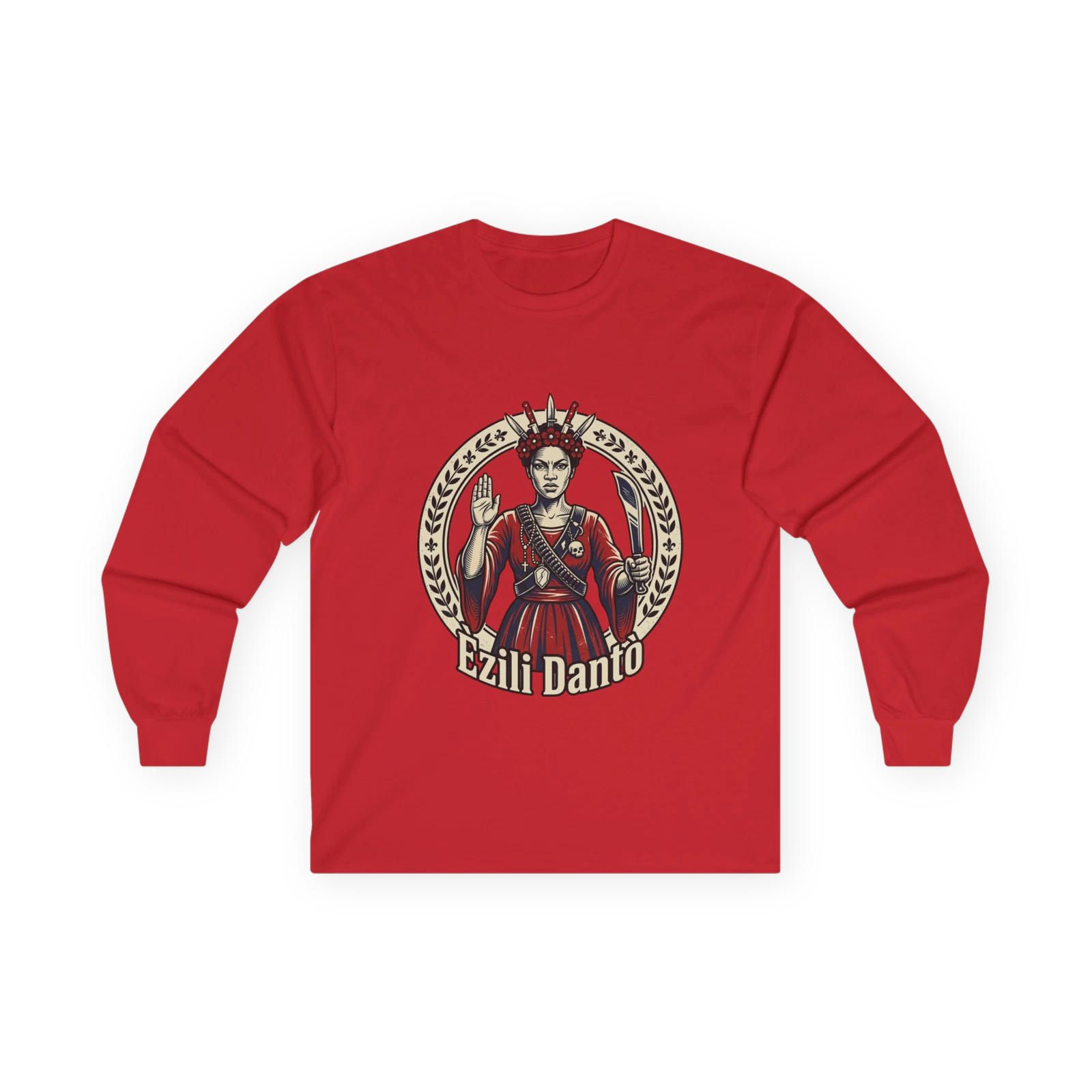 Ezili Danto Voodoo Priestess Long Sleeve Tee | Spiritual, Mystic Art