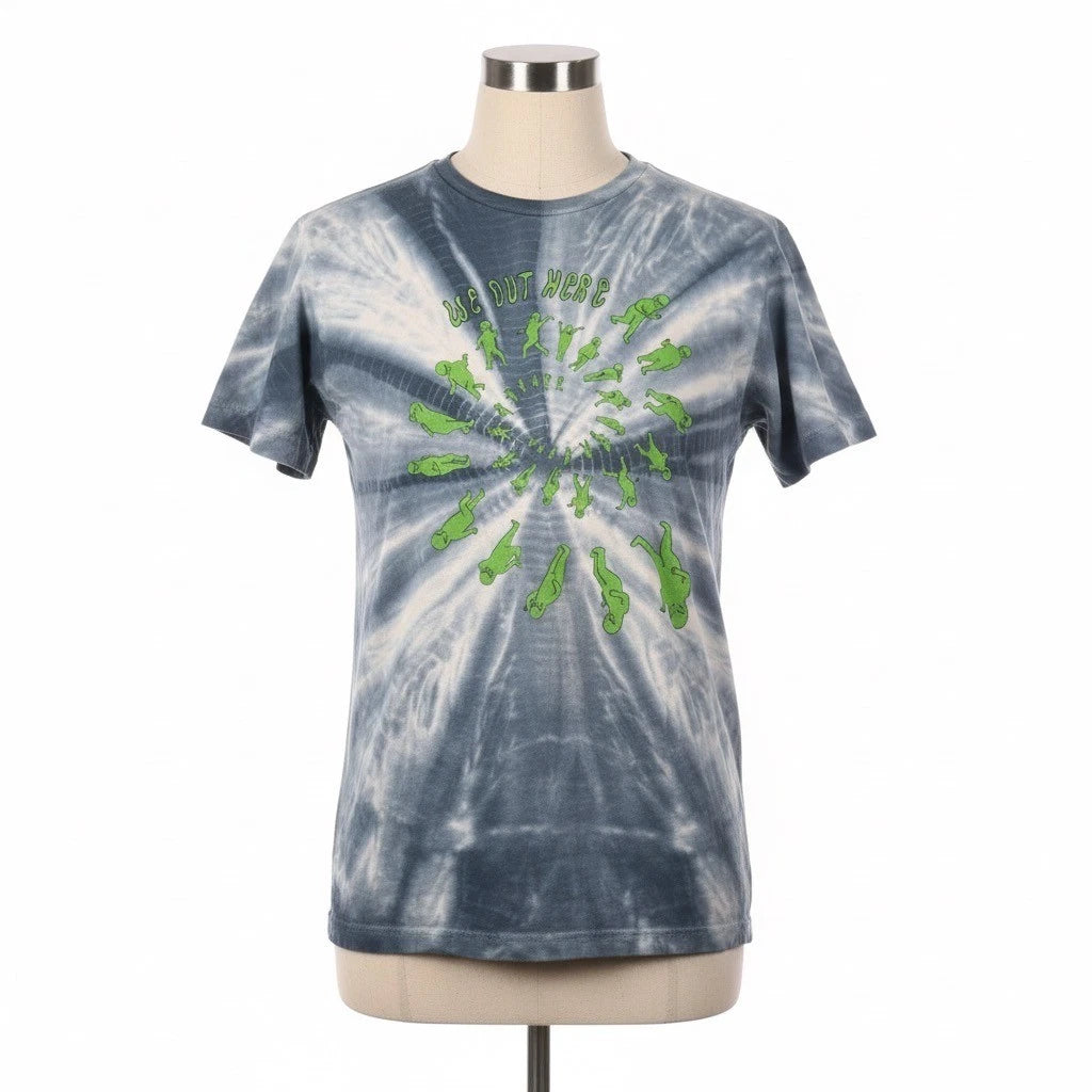 Ripndip Shirt We Out Here Alien Tie Dye Men Size Small Graphic Tee Skater Casual