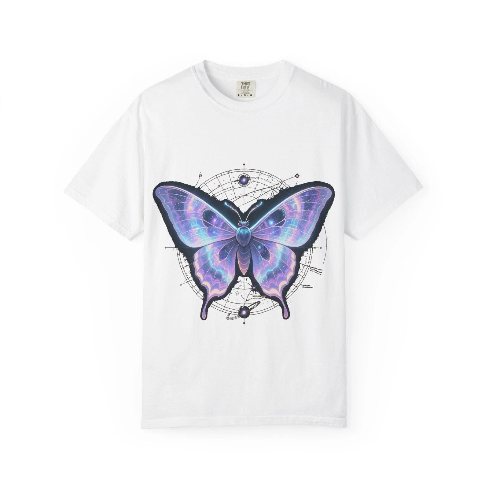 Cosmic Butterfly T-Shirt Celestial Astrology Graphic Tee Cottagecore Aesthetic