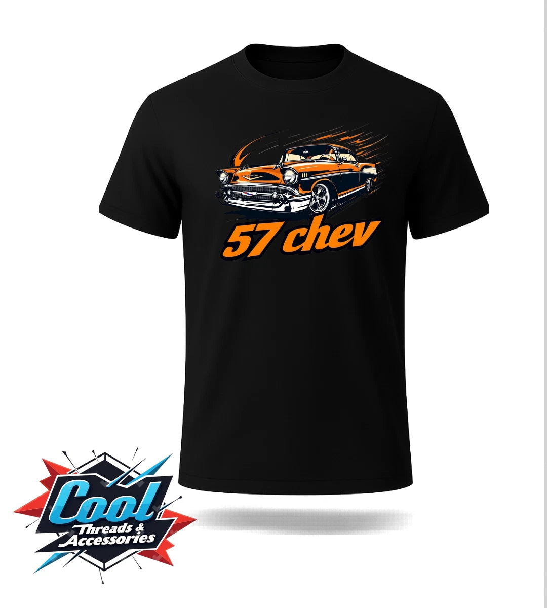 Cool Threads T Shirt 57 Chev Chevrolet Classic Car Graphic Tee