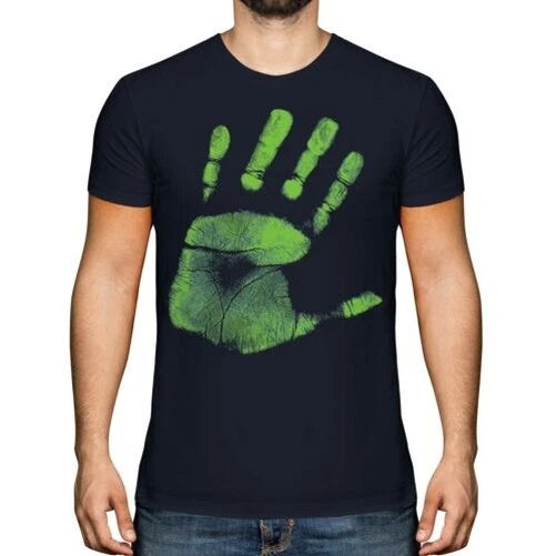 Hand Printed T-Shirt Fashion Top Hipster Gradasso Trendy Short Sleeve