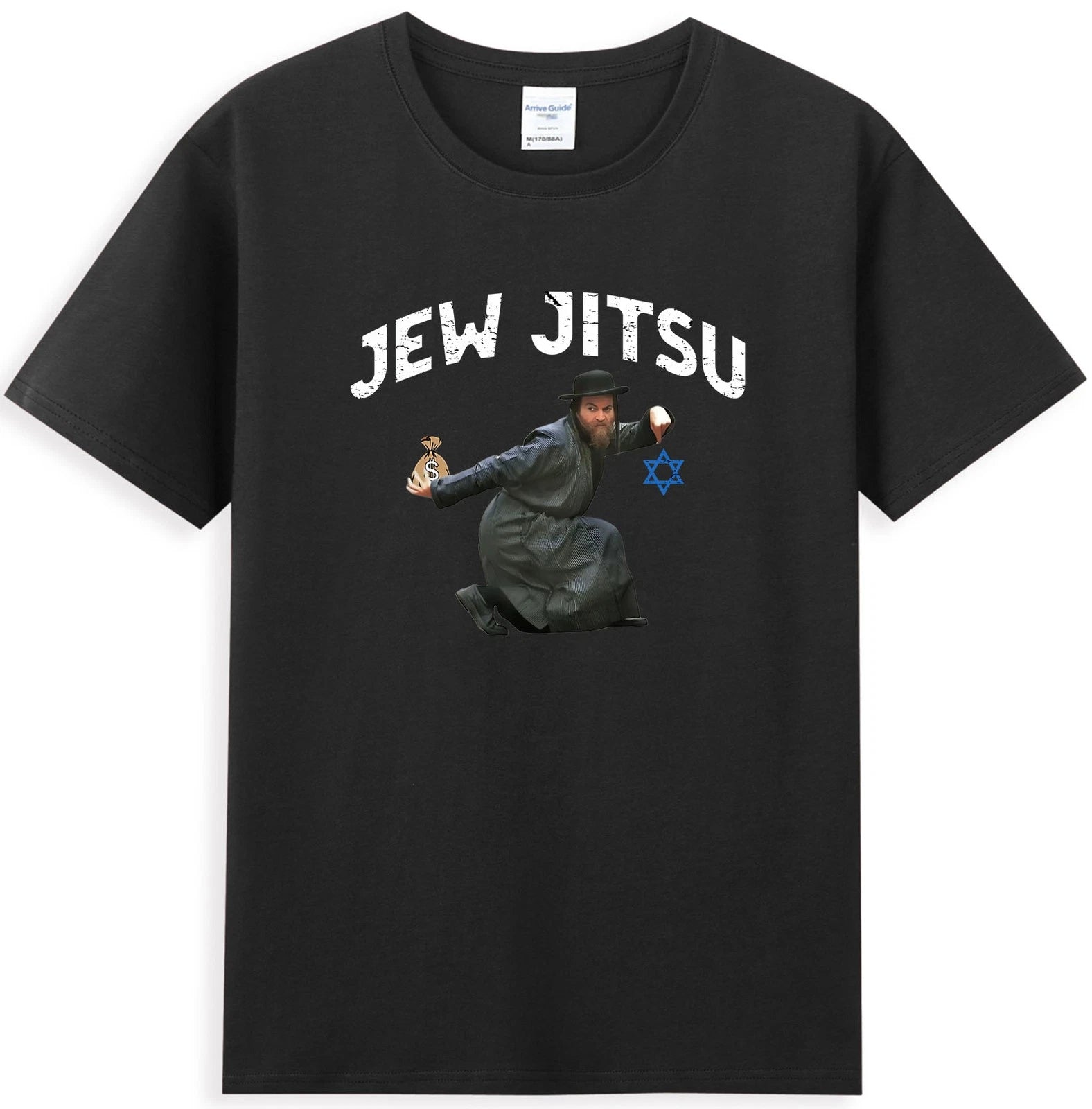 I Know Jew Jitsu Funny Jiu Jitsu Pun Jewish Graphic T-Shirt