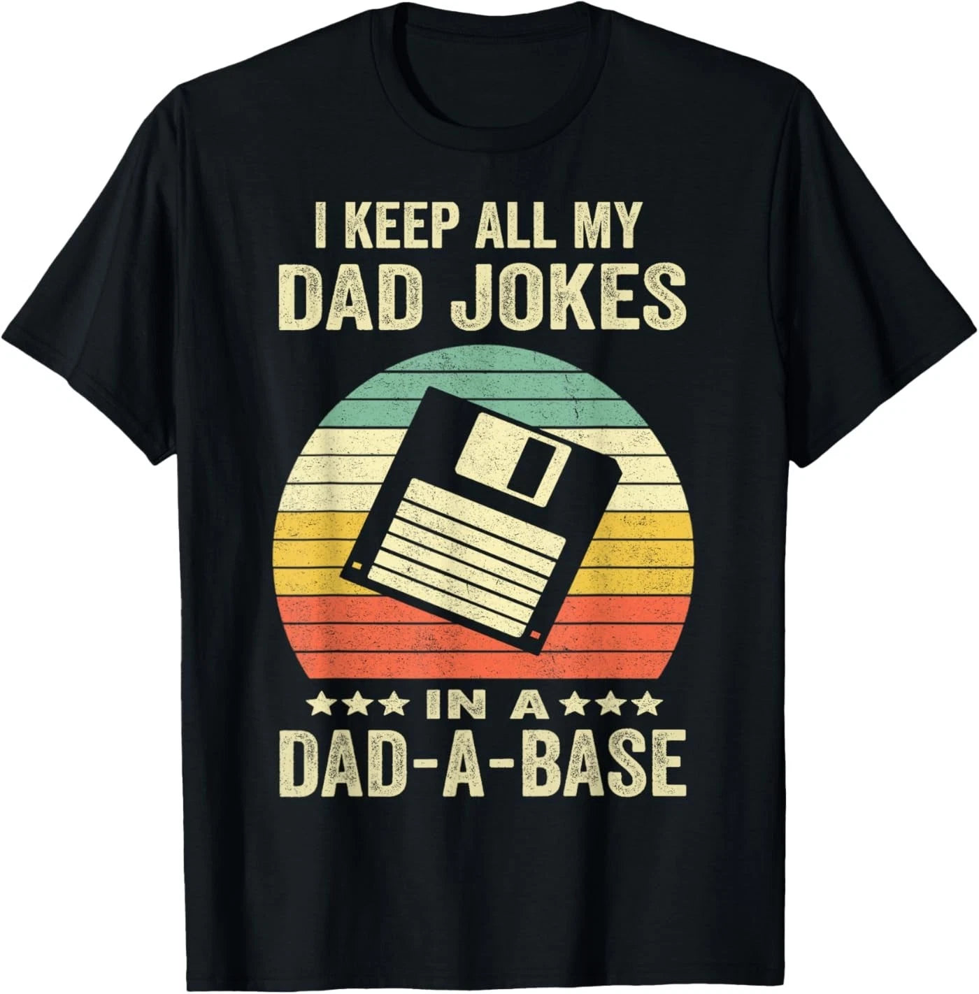 Mens Funny dad Jokes in dad-a-Base Vintage for Father's Day T-Shirt