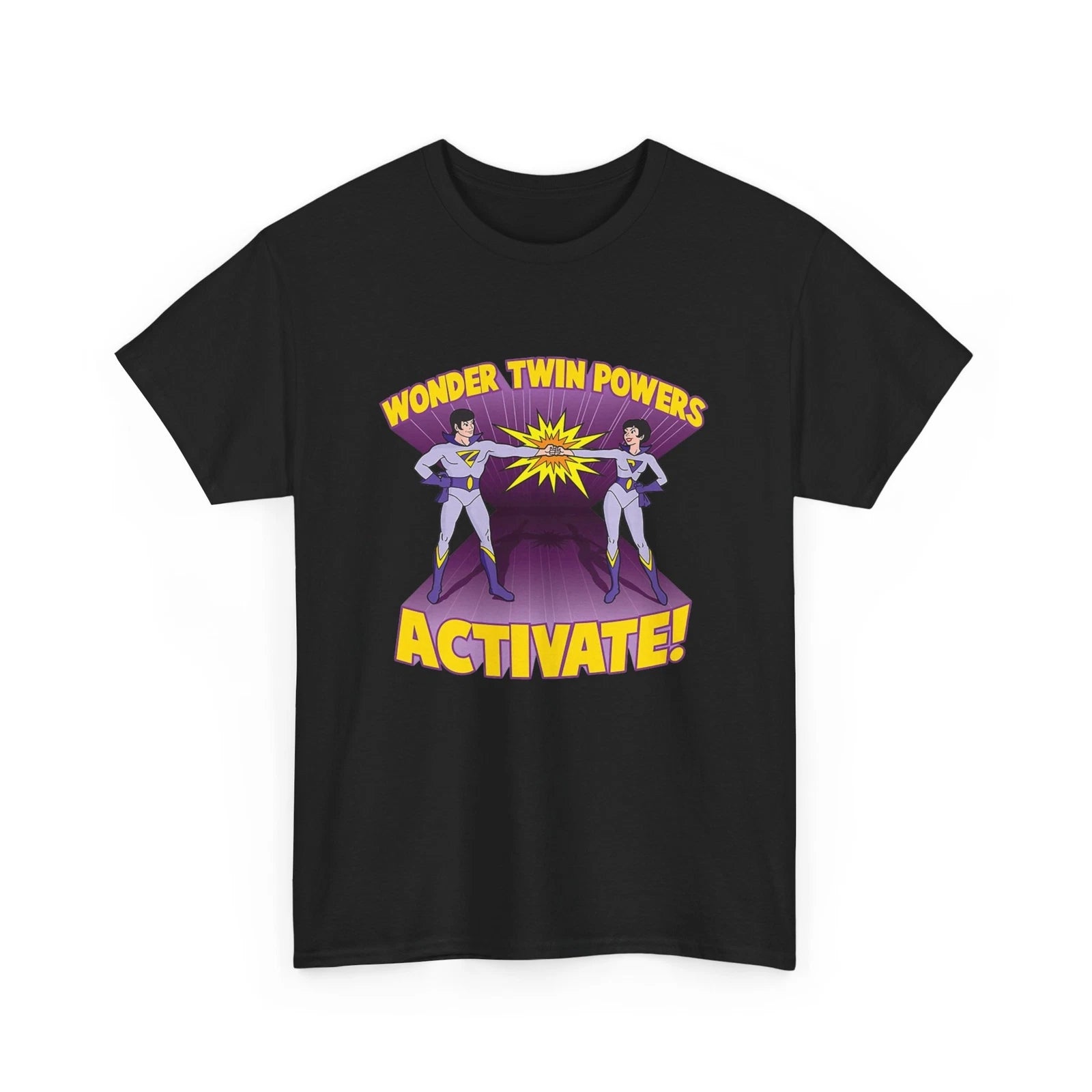 Wonder Twins Power T-Shirt, Matching Superhero Tees, Retro Cartoon Shirt