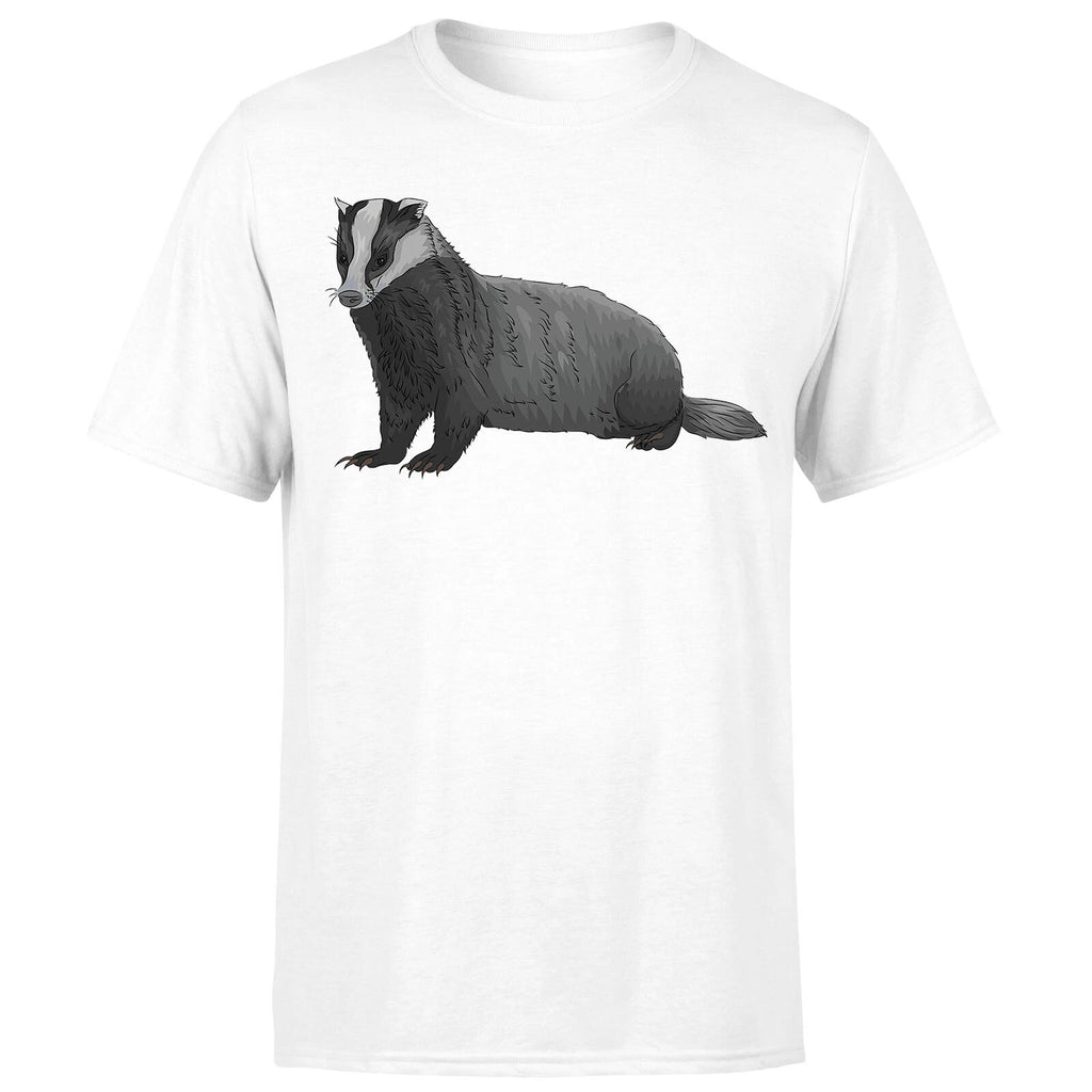Badger T Shirt Vegan Animal Cute Forest Nature Hunting Men T shirt#Or#P1#A