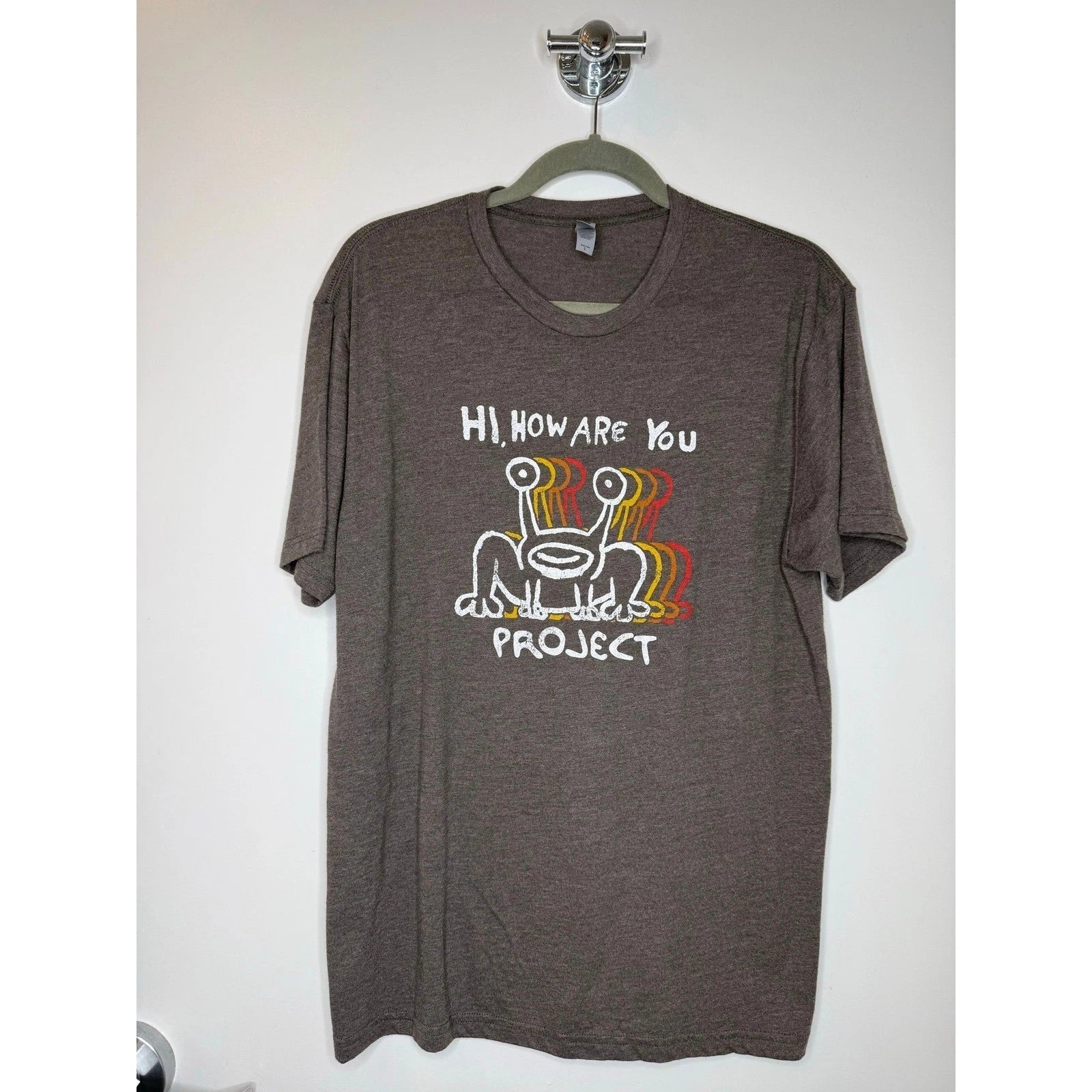 Hi, How Are You Project T Shirt Large Brown Daniel Johnston Graphic Tee 90s Y2K