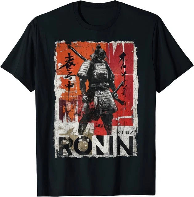 Samurai Sword Katana Ninja Japan Manga Anime Streetwear T-Shirt