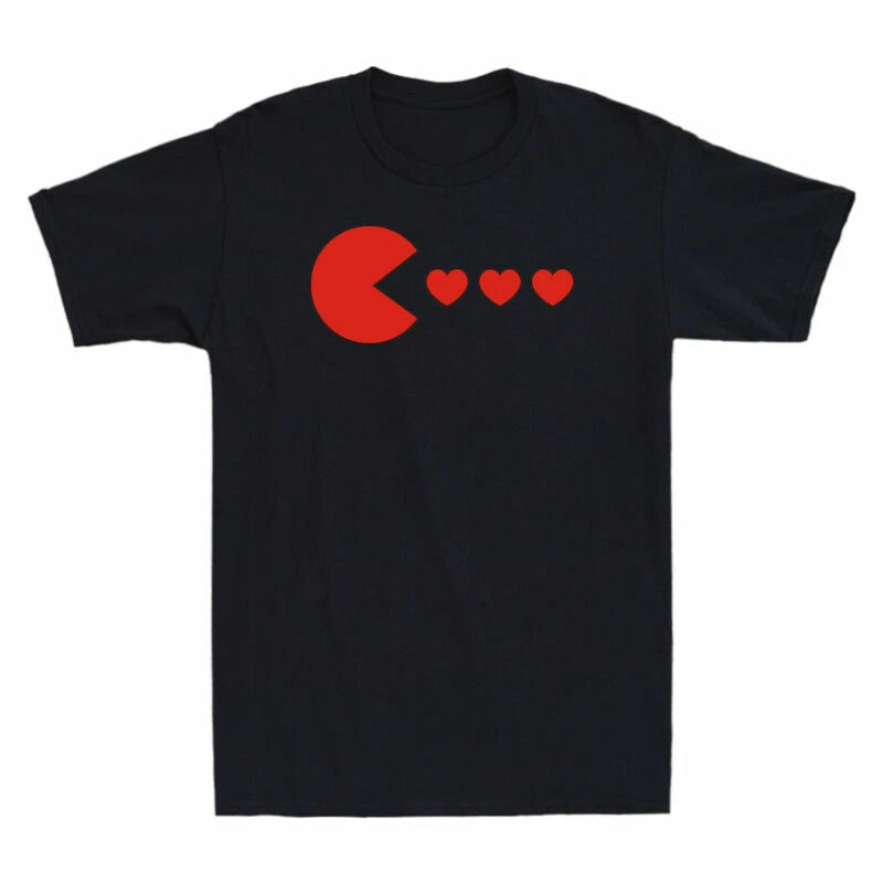 Heart Valentines Day Gift T-Shirt Cotton Funny Novelty Men's