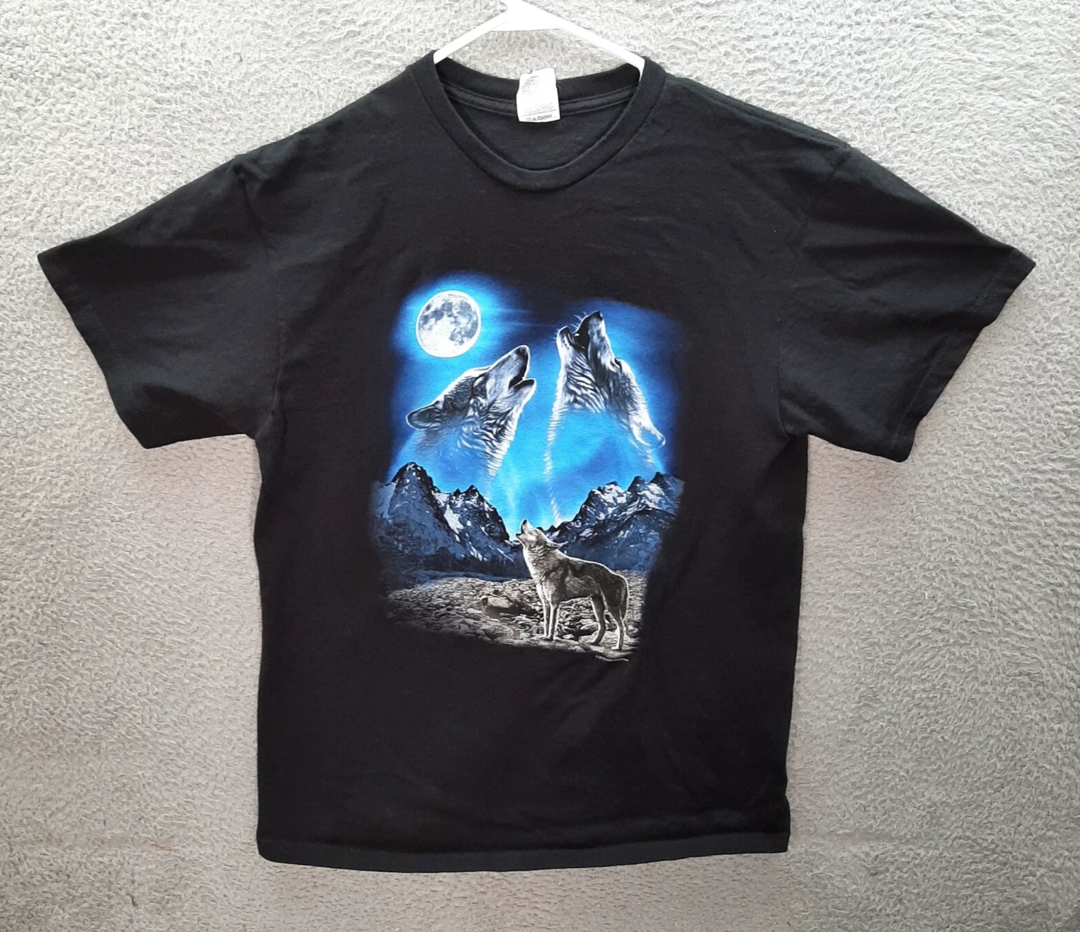 Vintage Delta Shirt Adult Large Black Nature Grunge Biker Motorcycle Skater Y2K