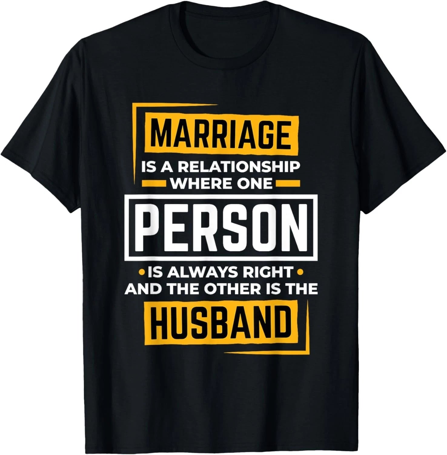 Funny Husband Wife Marriage is A Relationship for Men Women Gift Unisex T-Shirt