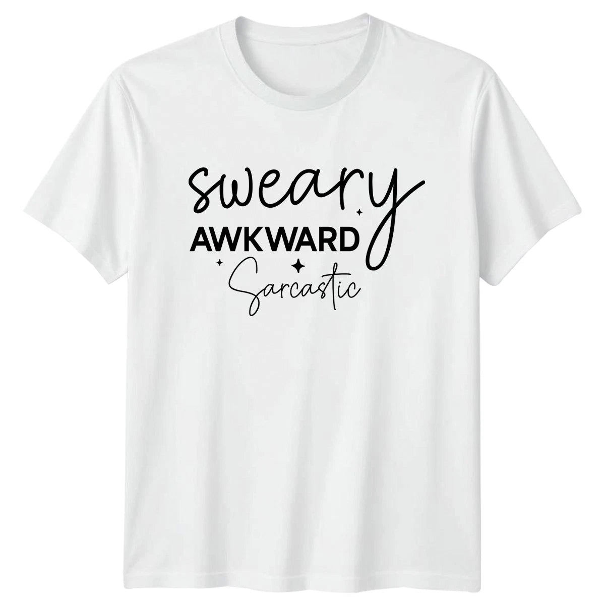Sweary Awkward Sarcastic T-Shirt Sarcastic Quotes Novelty Gift For Him And Her