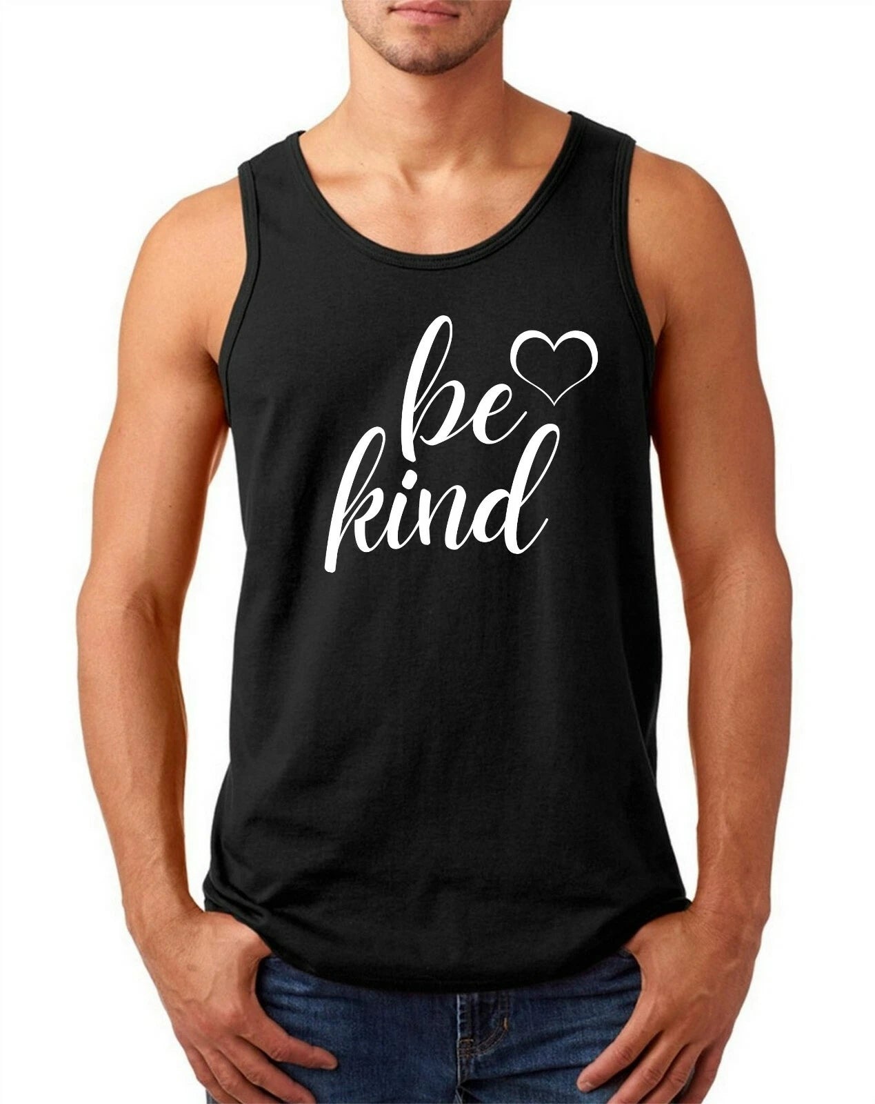 Mens Tank Top Be Kind T Shirt Cute Graphic Blessed Funny Inspirational Love Tee