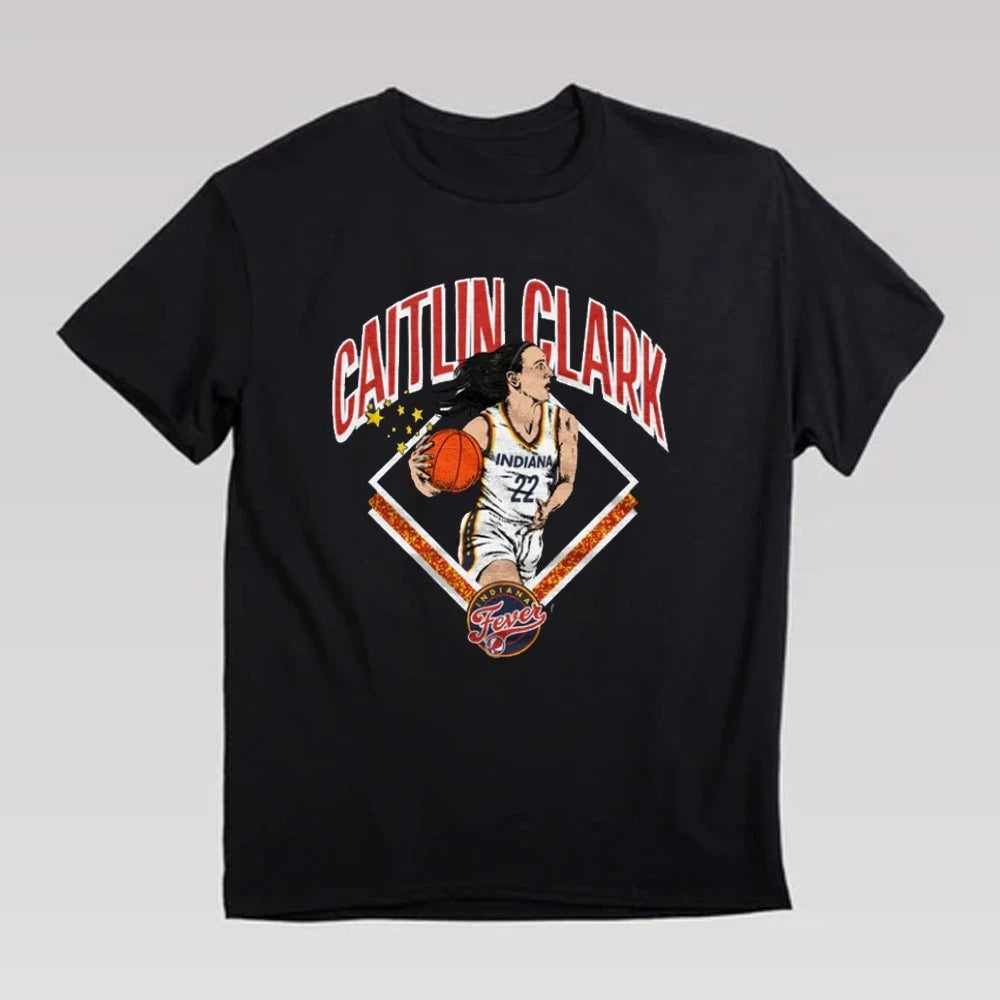 Caitlin Clark Basketball Team T-shirt, Caitlin Clark Tee for Basketball Fans