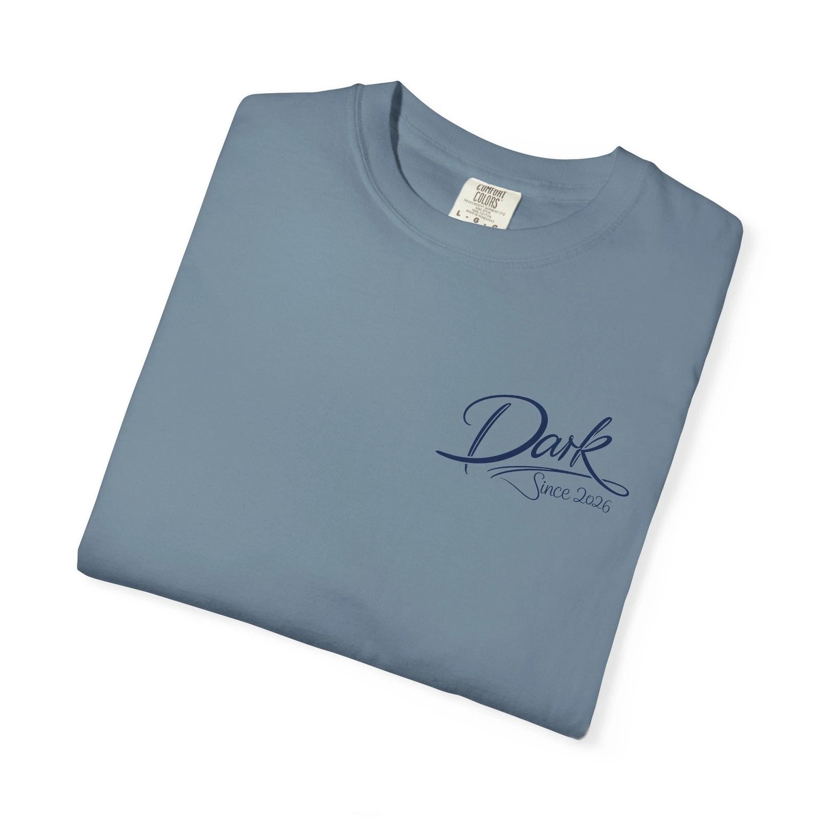 Dark Script chest logo T-Shirt | minimalist vintage logo tee