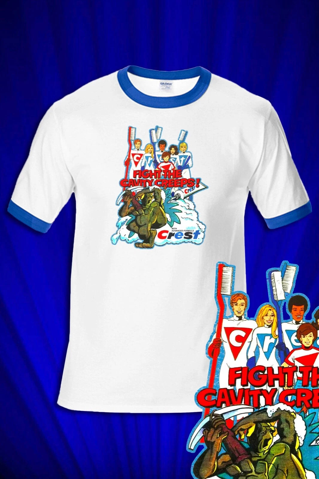 Crest Cavity Creeps Saturday Morning Cartoons 1970s T-SHIRT Dental