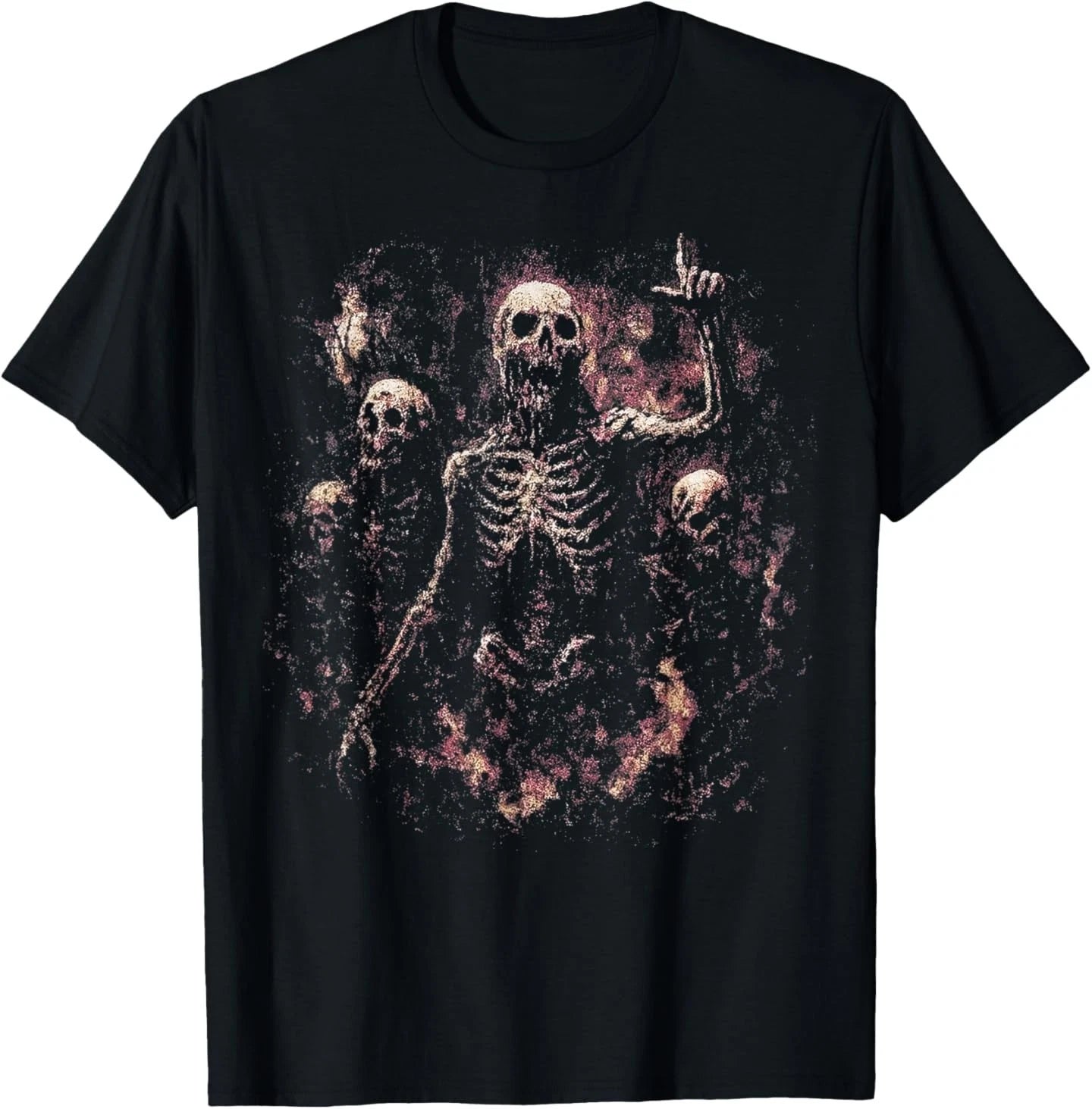 Zombie Skeleton Undead Gothic Horror Grave Goth T-Shirt