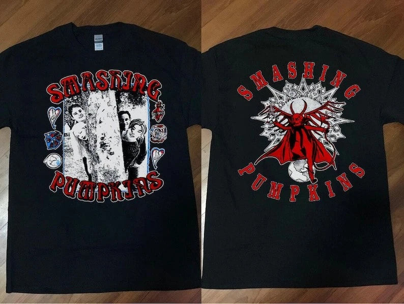 The Smashing Pumpkins 1990s Tour Concert T-Shirt, 90s Smashing Pumpkins Rock Ban